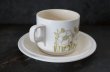 画像4: ENGLAND antique HORNSEA  FLEUR C&S イギリスアンティーク ホーンジー フルール カップ＆ソーサー＆ティープレート・ケーキプレート トリオ  C&S 1970-80's ヴィンテージ コーヒーカップ ティーカップ (4)