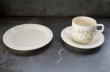 画像2: ENGLAND antique HORNSEA  FLEUR C&S イギリスアンティーク ホーンジー フルール カップ＆ソーサー＆ティープレート・ケーキプレート トリオ  C&S 1970-80's ヴィンテージ コーヒーカップ ティーカップ (2)