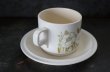 画像3: ENGLAND antique HORNSEA  FLEUR C&S イギリスアンティーク ホーンジー フルール カップ＆ソーサー＆ティープレート・ケーキプレート トリオ  C&S 1970-80's ヴィンテージ コーヒーカップ ティーカップ (3)