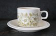 画像3: ENGLAND antique HORNSEA  FLEUR C&S イギリスアンティーク ホーンジー フルール カップ＆ソーサー＆ティープレート・ケーキプレート トリオ  C&S 1970-80's ヴィンテージ コーヒーカップ ティーカップ (3)