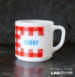 画像1: U.S.A. vintage FEDERAL BOBBY Mug フェデラル BOBBY マグ ホワイト ヴィンテージ 1960's (1)