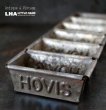 画像1: 【RARE】ENGLAND antique HOVIS BAKING TIN  イギリスアンティーク ホーヴィス ベーキングティン ミニブレッド缶 モールド 型 6連 1930-60's (1)