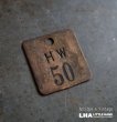 画像1: U.S.A. antique Number Tag アメリカアンティーク ナンバータグ ナンバープレート ブラス 真鍮 ヴィンテージ 1940-60's  (1)