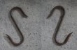 画像2: FRANCE antique IRON HOOK フランスアンティーク アイアンフック 鉄 S字フック ビンテージ インダストリアル ヴィンテージ 1890-1920's (2)
