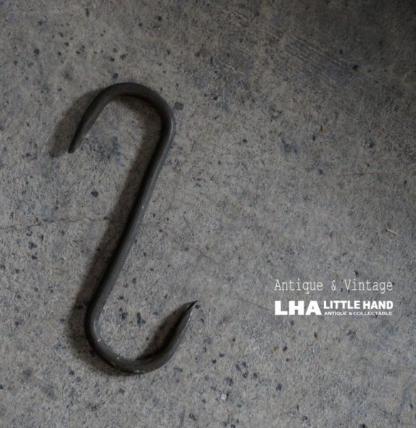 画像1: FRANCE antique IRON HOOK フランスアンティーク アイアンフック 鉄 S字フック ビンテージ インダストリアル ヴィンテージ 1890-1920's (1)