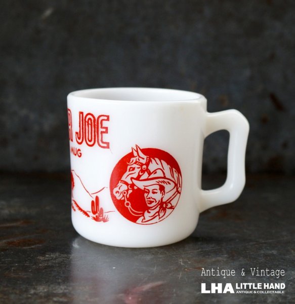 画像1: U.S.A. vintage HAZEL ATLAS RANGER JOE Mug ヘーゼルアトラス  マグ ヴィンテージ 1950-60's (1)