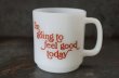 画像2: U.S.A. vintage Glasbake I'm going to feel good today Mug グラスベイク マグ  ヴィンテージ 1960's (2)