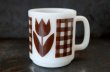 画像2: U.S.A. vintage Glasbake Tulips グラスベイク チューリップ　茶  マグ  ヴィンテージ 1960-70's (2)