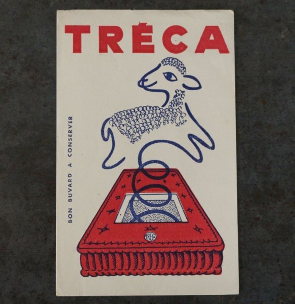 画像1: FRANCE antique BUVARD TRECA Savignacフランスアンティーク ビュバー【レイモンド サヴィニャック】ヴィンテージ 1950-70's  (1)