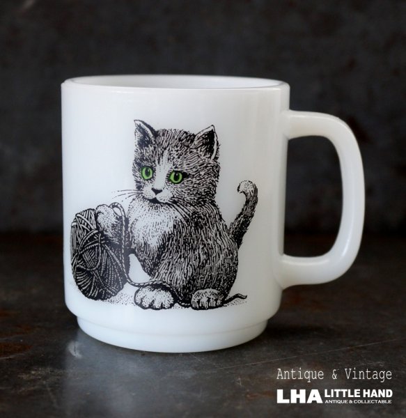 画像1: U.S.A. vintage Glasbake CAT MUG グラスベイク キャット マグ  ヴィンテージ 1960-70's (1)