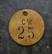 画像2: U.S.A. antique Number Tag アメリカアンティーク ナンバータグ ナンバープレート ブラス 真鍮 ヴィンテージ 1940-60's  (2)