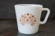 画像2: U.S.A. vintage PYREX Tinne Brown Flower MUG パイレックス タイニーブラウンフラワー マグ  ヴィンテージ 1960-70's (2)