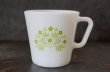 画像2: U.S.A. vintage PYREX Tinne Green Flower MUG パイレックス タイニーグリーンフラワー マグ  ヴィンテージ 1960-70's (2)