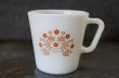 画像2: U.S.A. vintage PYREX Tinne Brown Flower MUG パイレックス タイニーブラウンフラワー マグ  ヴィンテージ 1960-70's (2)