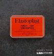 画像1: ENGLAND antique ELASTOPLAST TINイギリスアンティーク エラストプラスト缶 バンドエイド缶 絆創膏 ヴィンテージ1950-70's  (1)