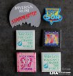 画像1: ENGLAND & U.S.A. antique BADGES 6pcs イギリス&アメリカアンティーク  ヴィンテージ 缶バッジ 6個セット バッジ 缶バッチ ビンテージ 1970-90's  (1)