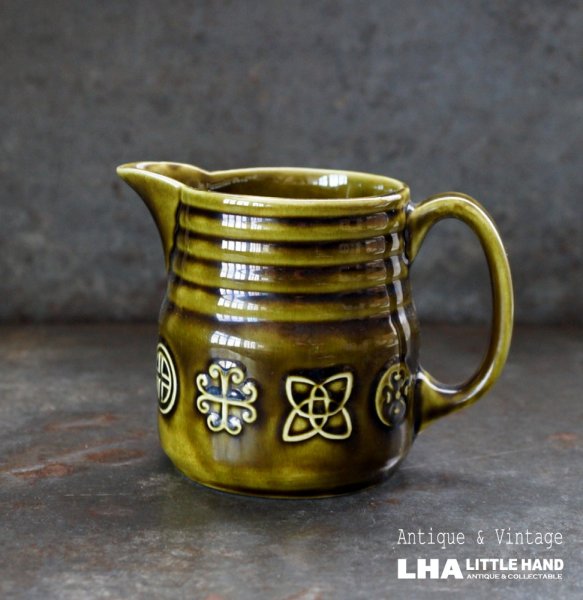 画像1: ENGLAND antique  Lord Nelson Celtic Runes MILK JUG イギリスアンティーク  ロードネルソン セルティックルーンズ ミルクジャグ ミルクピッチャー 1960-70's (1)