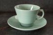 画像2: ENGLAND antique WOOD'S WARE beryl C&S イギリスアンティーク ウッズウェア ベリル カップ＆ソーサー コーヒーカップ ヴィンテージ 1940-60's (2)