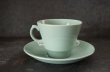 画像3: ENGLAND antique WOOD'S WARE beryl C&S イギリスアンティーク ウッズウェア ベリル カップ＆ソーサー コーヒーカップ ヴィンテージ 1940-60's (3)