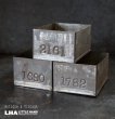画像1: ENGLAND antique TEA TINS 3pcs イギリスアンティーク ナンバー入 紅茶缶 3個SET サンプル ティン缶 ブリキ缶 1920-30's  (1)