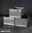 画像1: ENGLAND antique TEA TINS 3pcs イギリスアンティーク ナンバー入 紅茶缶 3個SET サンプル ティン缶 ブリキ缶 1920-30's  (1)
