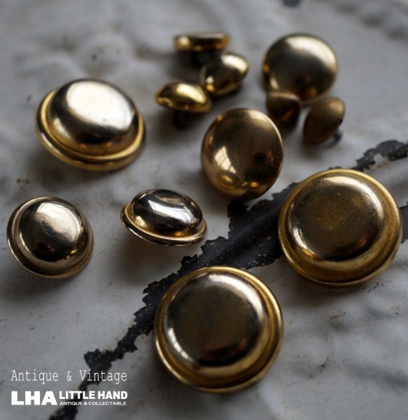 画像1: FRANCE antique BUTTONS フランスアンティーク ボタン 12個セット ヴィンテージ 1950-70's (1)