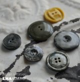 画像: FRANCE antique BUTTONS フランスアンティーク ボタン 6個セット ヴィンテージ 1950-70's