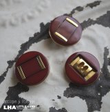 画像: FRANCE antique BUTTONS フランスアンティーク ボタン 3個セット ヴィンテージ 1950-70's