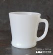 画像1: U.S.A. vintage Fire-king D handle mug アメリカヴィンテージ ファイヤーキング ホワイト Dハンドルマグ ヴィンテージ 1960-76's (1)