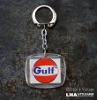 画像1: FRANCE antique FRENCH KEYRING  Gulf フランスヴィンテージ フレンチキーホルダー ヴィンテージ 1960-70's 