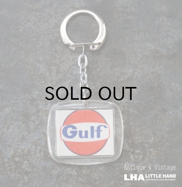 画像1: FRANCE antique FRENCH KEYRING  Gulf フランスヴィンテージ フレンチキーホルダー ヴィンテージ 1960-70's  (1)