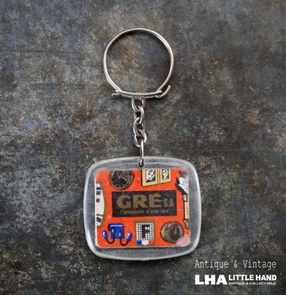画像1: FRANCE antique FRENCH KEYRING CRE S.A フランスヴィンテージ フレンチキーホルダー ヴィンテージ 1960-70's  (1)