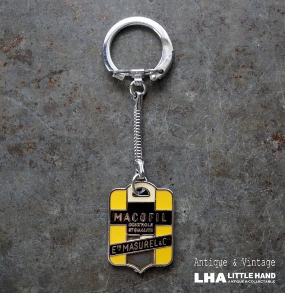 画像1: FRANCE antique FRENCH KEYRING MACOIL フランスヴィンテージ フレンチキーホルダー ヴィンテージ 1960-70's  (1)