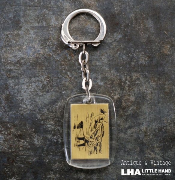 画像1: FRANCE antique FRENCH KEYRING  フランスヴィンテージ フレンチキーホルダー ヴィンテージ 1960-70's  (1)