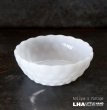画像1: U.S.A. vintage Fire-king White BUBBLE Fruits Bowl アメリカヴィンテージ ファイヤーキング ホワイト バブル フルーツボウル 1941-68's (1)