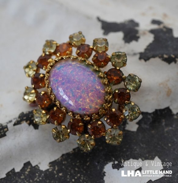 画像1: SALE【30%OFF】ENGLAND antique Brooch イギリスアンティーク ブローチ アクセサリー ヴィンテージブローチ コスチュームジュエリー 1960-80's  (1)