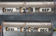 画像10: U.S.A. antique DESK CALENDER アメリカアンティーク デスクカレンダー 1940-60's 万年 ヴィンテージ カレンダー 暦 (10)