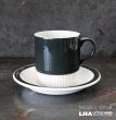 画像1: ENGLAND antique POOLE POTTERY C&S イギリスアンティーク プールポタリー  カップ＆ソーサー  ヴィンテージ 1950's (1)