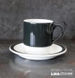 画像1: ENGLAND antique POOLE POTTERY C&S イギリスアンティーク プールポタリー  カップ＆ソーサー  ヴィンテージ 1950's (1)