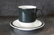 画像2: ENGLAND antique POOLE POTTERY C&S イギリスアンティーク プールポタリー  カップ＆ソーサー  ヴィンテージ 1950's (2)