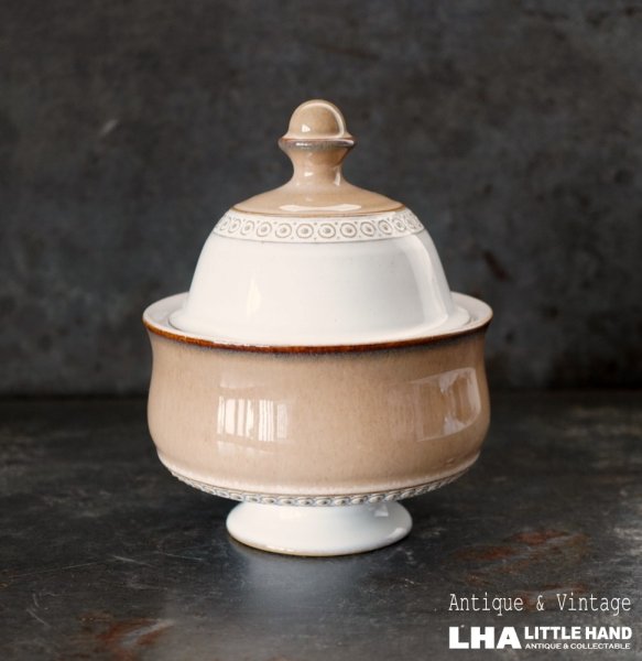 画像1: ENGLAND antique DENBY Seville Sugar Bowl イギリスアンティーク デンビー セビリア シュガーボウル  シュガーポット ヴィンテージ 1975-80's (1)