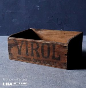 画像: 【RARE】ENGLAND antique VIROL BOX イギリスアンティーク 木製 ウッドボックス 木箱 1910-30's  