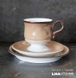 画像1: ENGLAND antique DENBY SEVILLE TRIO イギリスアンティーク デンビー セビリア トリオ カップ＆ソーサー&ケーキプレート ヴィンテージ 1975-80's (1)