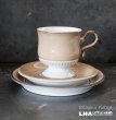 画像1: ENGLAND antique DENBY SEVILLE TRIO イギリスアンティーク デンビー セビリア トリオ カップ＆ソーサー&ケーキプレート ヴィンテージ 1975-80's (1)