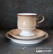 画像1: ENGLAND antique DENBY SEVILLE TRIO イギリスアンティーク デンビー セビリア トリオ カップ＆ソーサー&ケーキプレート ヴィンテージ 1975-80's (1)