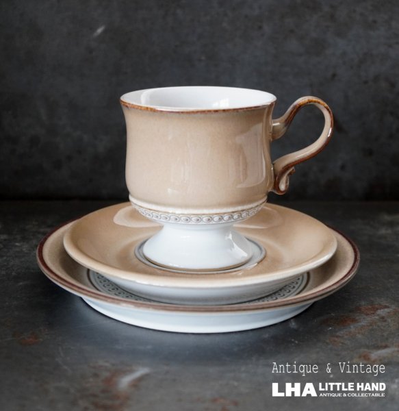 画像1: ENGLAND antique DENBY SEVILLE TRIO イギリスアンティーク デンビー セビリア トリオ カップ＆ソーサー&ケーキプレート ヴィンテージ 1975-80's (1)