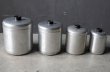 画像3: U.S.A. antique  Century Canister Set アメリカアンティーク アルミ キャニスター 缶 4個セット ヴィンテージ ミッドセンチュリー 1950's (3)