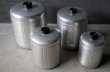 画像6: U.S.A. antique  Century Canister Set アメリカアンティーク アルミ キャニスター 缶 4個セット ヴィンテージ ミッドセンチュリー 1950's (6)