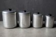 画像2: U.S.A. antique  Century Canister Set アメリカアンティーク アルミ キャニスター 缶 4個セット ヴィンテージ ミッドセンチュリー 1950's (2)