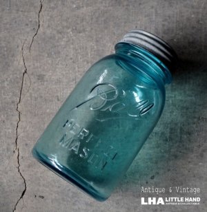画像: USA antique Ball Jar (Ｍ) アメリカアンティーク BALL ジャー ガラスジャー (Ｍ) メイソンジャー保存瓶 ヴィンテージ ガラス瓶 1910-23's
